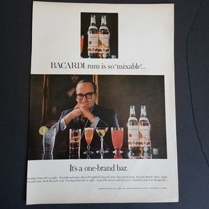 1960s Bacardi rum ad